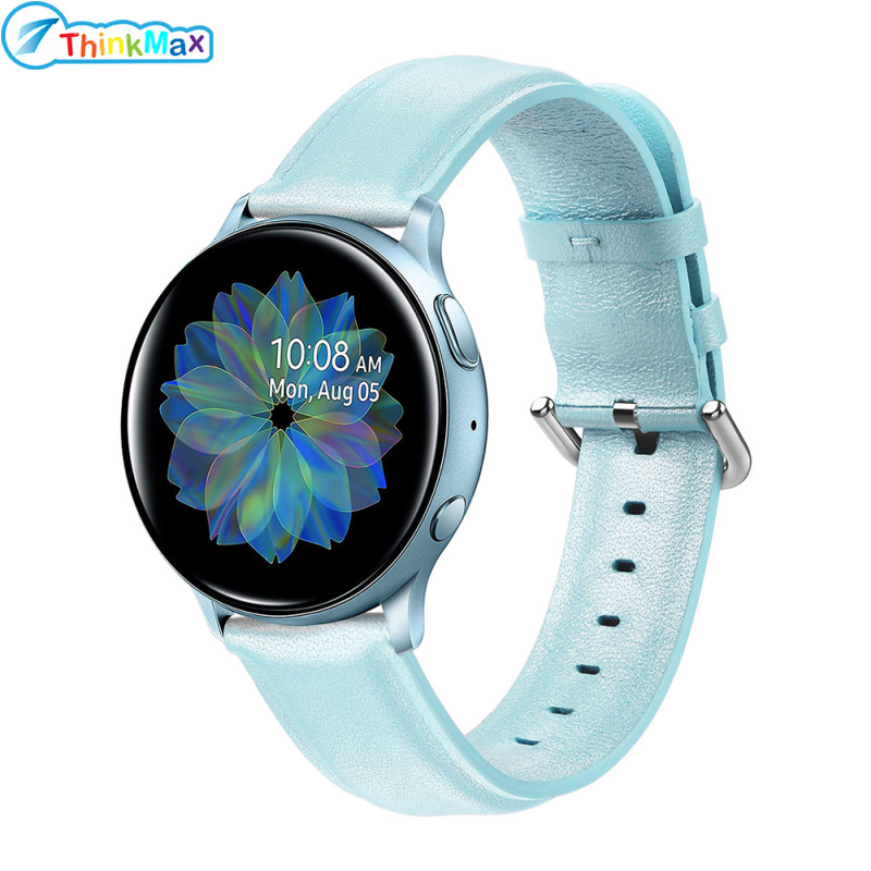 Leather Watch Strap for Sumsung Galaxy Watch Active/Active 2 ราคา 145 บาท*ส่งฟรี