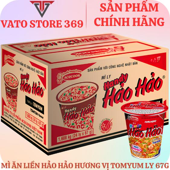 Mì ăn liền HANDY HẢO HẢO hương vị tomyum ly 67g
