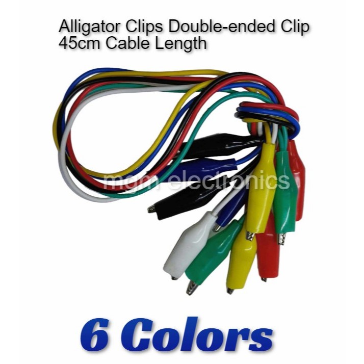 thumbnail image 2 of Frentaly 6PCS Double Ended Alligator Clip Cables – Electric Test Connector Wire 2 of 2