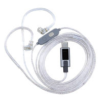 KZ M2 Silver Plated Upgrade Cable USB Type C Dual Mic Earphone Cables With EQ Tuning IEM Wire