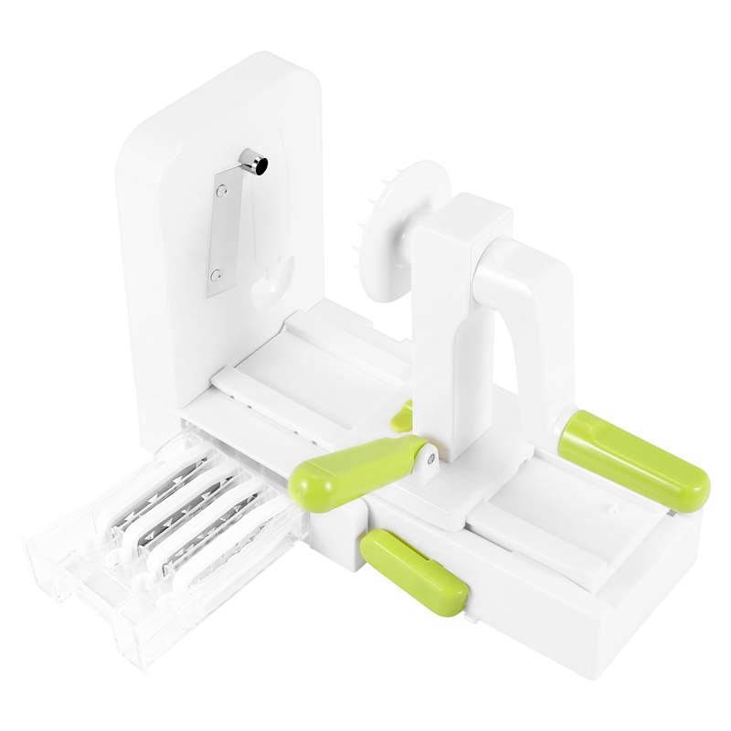 4 Blade Vegetable Spiralizer Folding Pasta & Spaghetti Potato Vegetable Spiral Cutter Slicer
