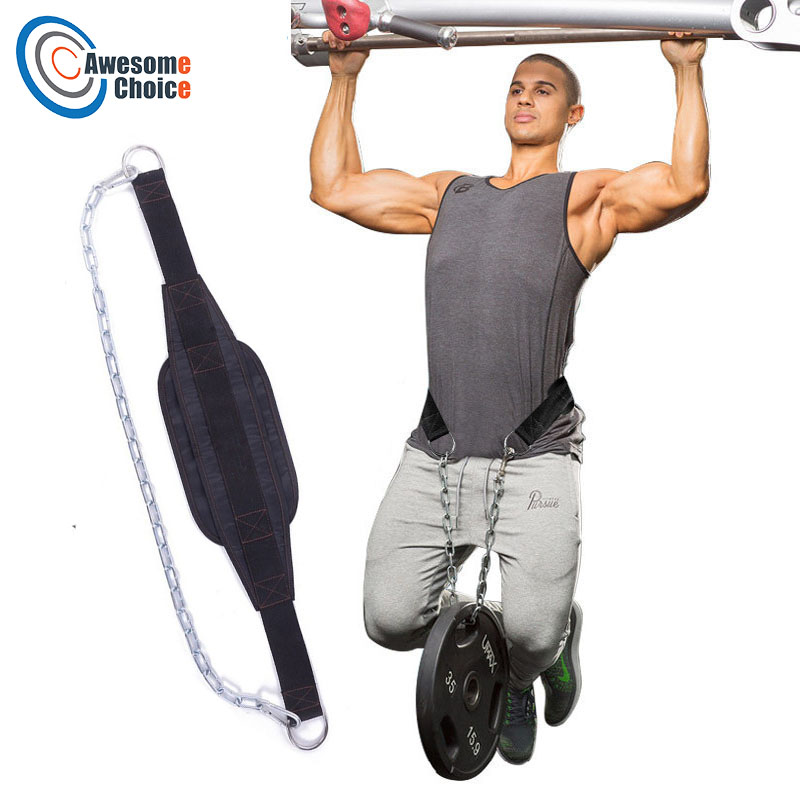 Trọng lượng nâng Dip vành đai cho pull-up phòng tập thể dục thiết bị thể hình musculation tập thể dục Crossfit đào tạo sắt kim Loại chuỗi