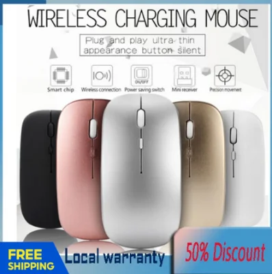 Ready Stock Wireless Mouse 2.4Ghz Receiver Optical Adjustable Wireless Mice Silent Rechargeable Mouse for PC Laptop