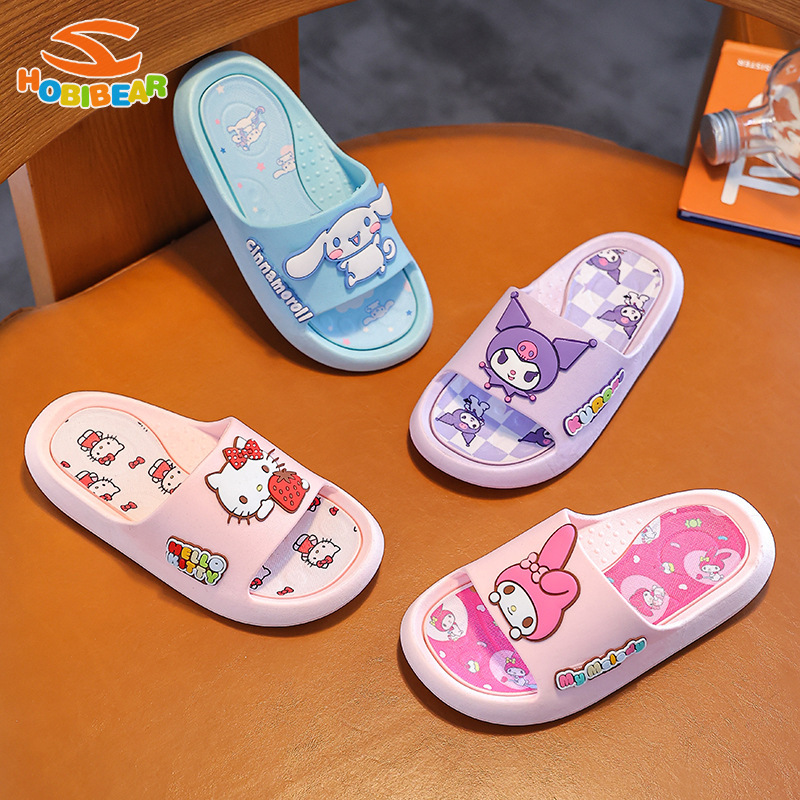 HOBIBEAR Children's Slippers Indoor Home Cute Non-Slip Girls and Boys Sanrio Slippers ราคา  166 บาท*ส่งฟรี