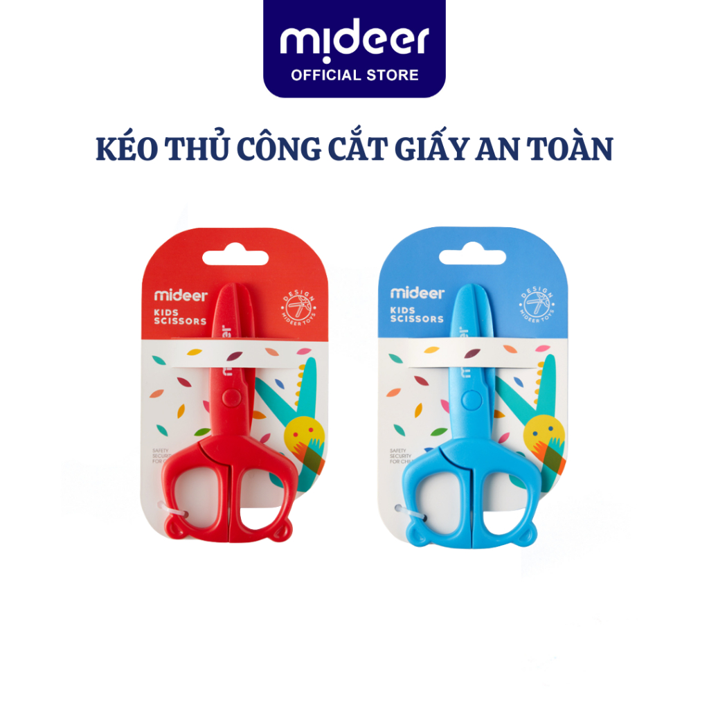 Kéo Thủ Công Cắt Giấy An Toàn Cho Bé An Toàn Mideer Craft Sicrssors