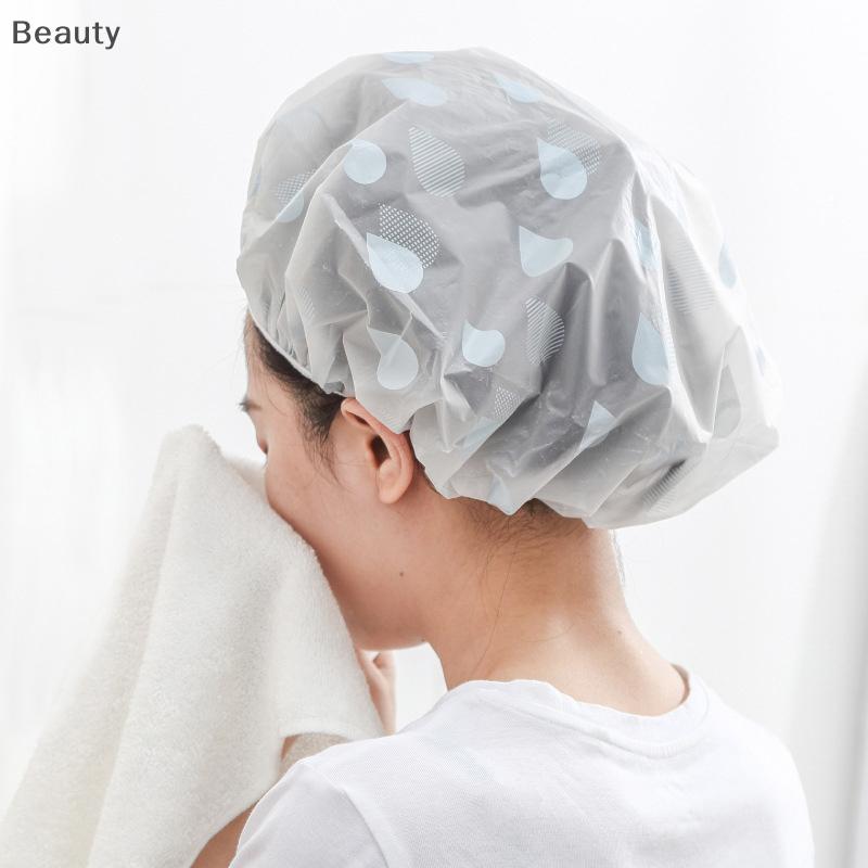 [beauty] 1pcs Bow in mũ tắm dày không thấm nước và dầu fume cap mũ tắm phụ kiện phòng tắm phụ nữ Spa Tóc Salon Nguồn cung cấp