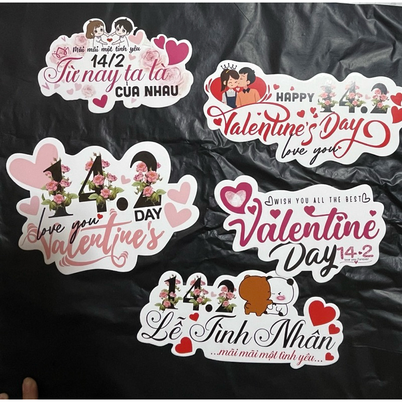 Sét 10 cái banner mừng 14/2
