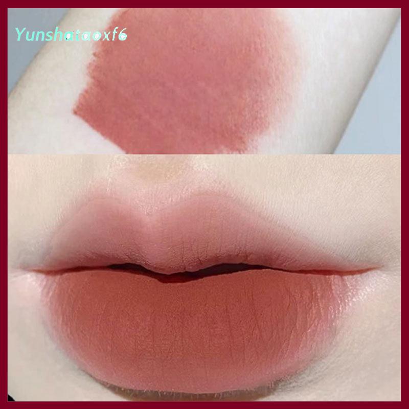 yunshataoxf Herorange nhung Matte Lip Gloss men không thấm nước lâu dài lỏng Son môi Tint Mượt kết cấu sắc tố mỹ phẩm - 7