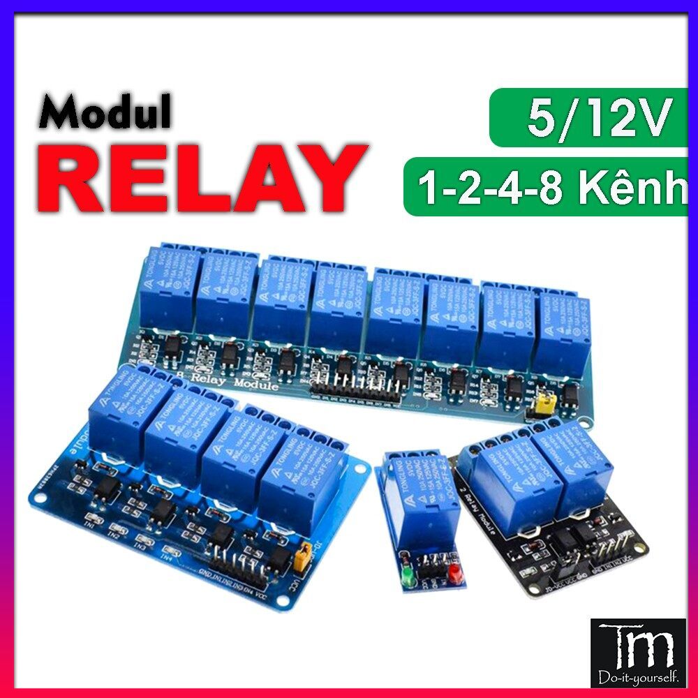 Modul relay cách ly opto 5v-12v loại xanh
