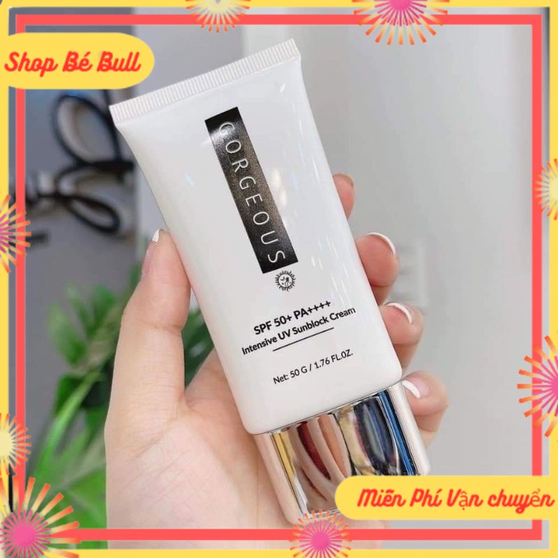   Free Ship  Kem chống nắng múi xù Gorgeous 100g  Chống lão hóa duy trì độ ẩm và phục hồi độ đàn hồi cho da 