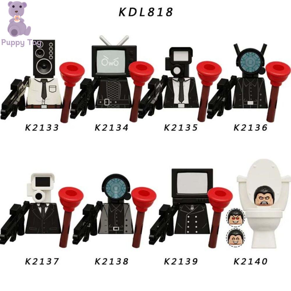 TESDFD Nhà vệ sinh skibidi Khối xếp hình người đàn ông nhà vệ sinh skibidi Loa Người quay phim Đồ chơi mô hình người nói Cụm gạch Loa Tự làm Đồ chơi Khối lắp ghép quay phim Đồ chơi cho trẻ em