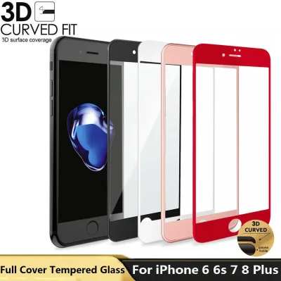 [SmartHere] For iPhone 7 8 6 6S Plus 3D Full Cover Premium Tempered Glass Screen Protector Film