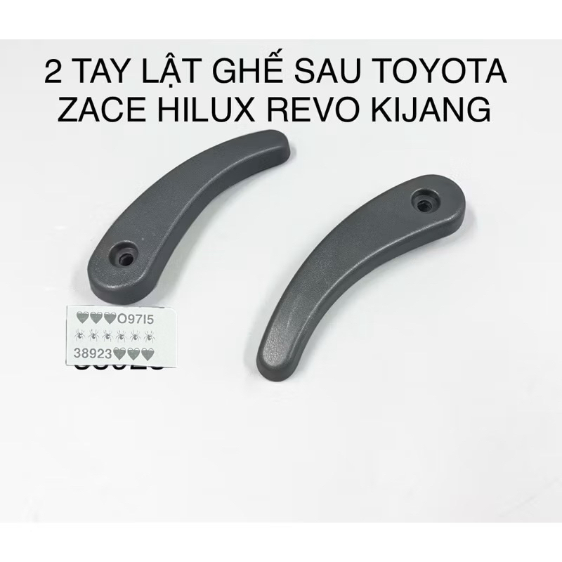2 TAY LẬT GHẾ SAU TOYOTA ZACE HILUX REVO KIJANG hàng ghế thứ 2