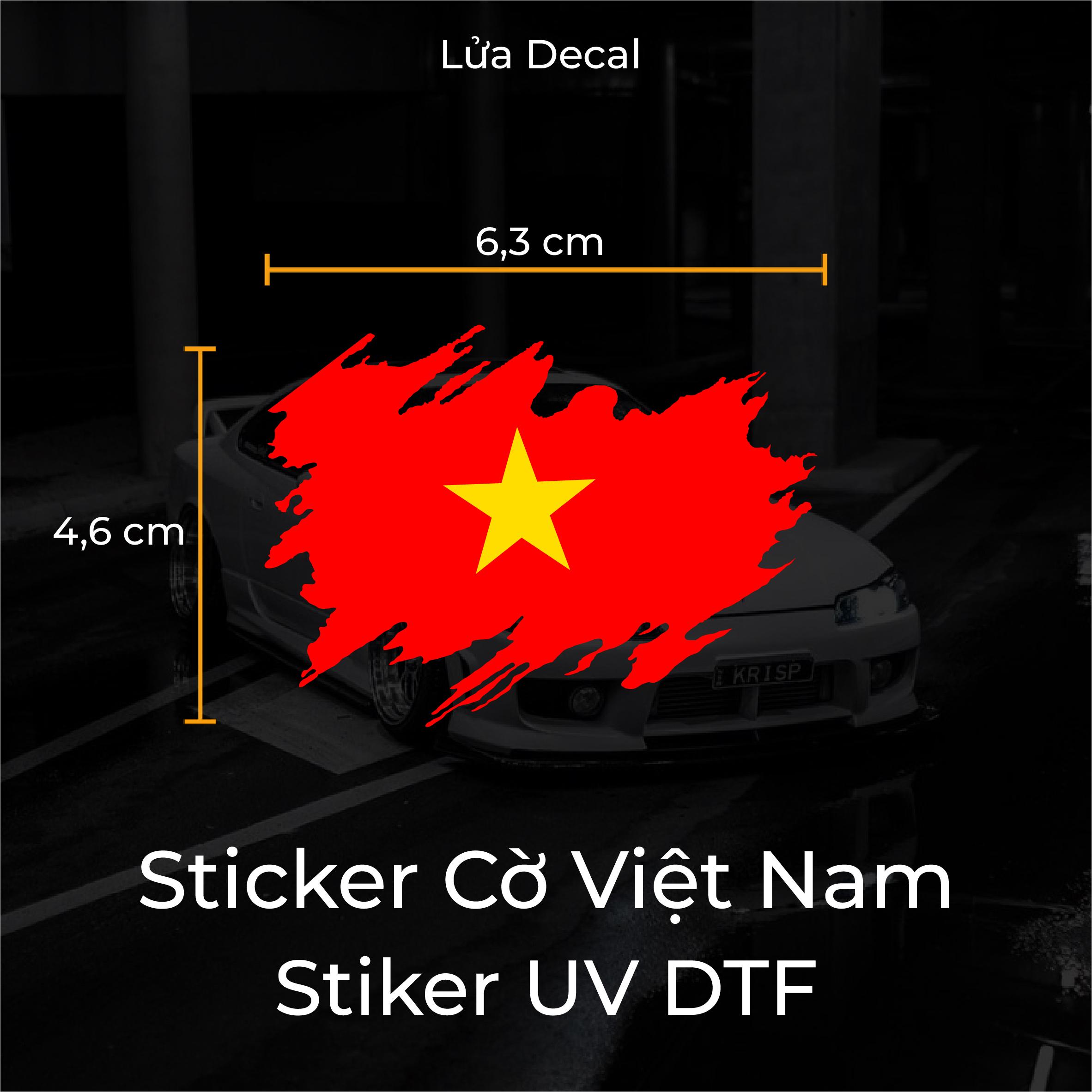 Vietnam Flag Sticker - Vietnam Flag Uv Dtf Sticker - Stickers - Labels - Stamps Giá 19,600 Đồng*Miễn phí vận chuyển