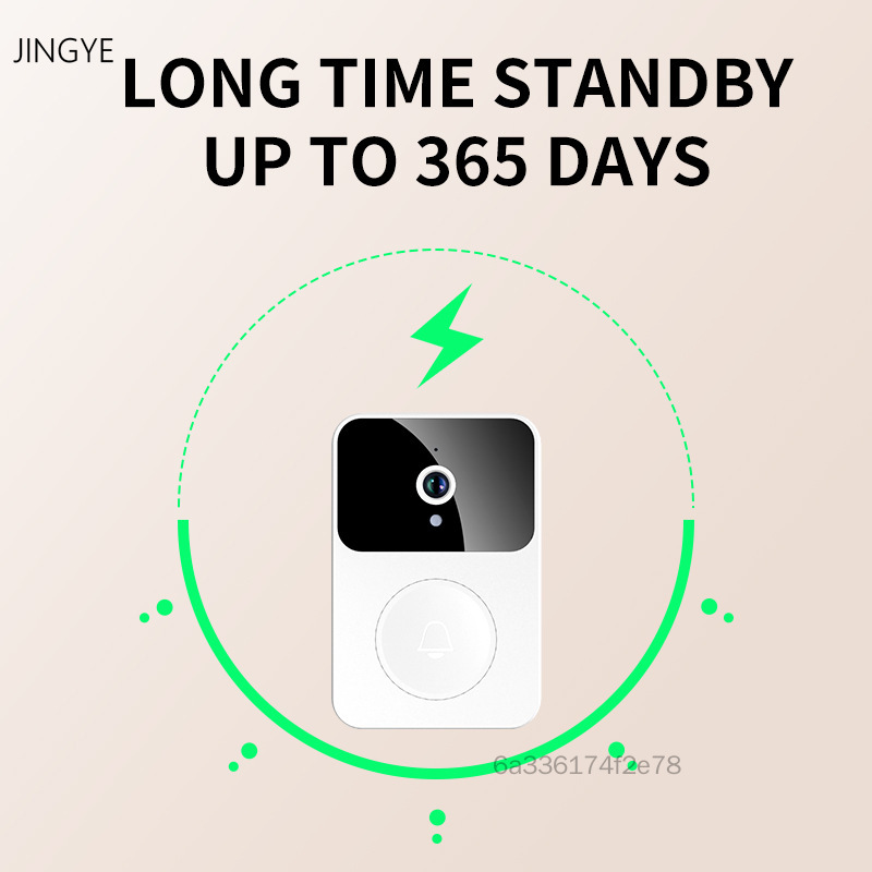 ออดวิดีโอไร้สายอัจฉริยะ X9 - แบตเตอรี่แบบชาร์จ WiFi Ding Dong Chime ราคา 446 บาท*ส่งฟรี