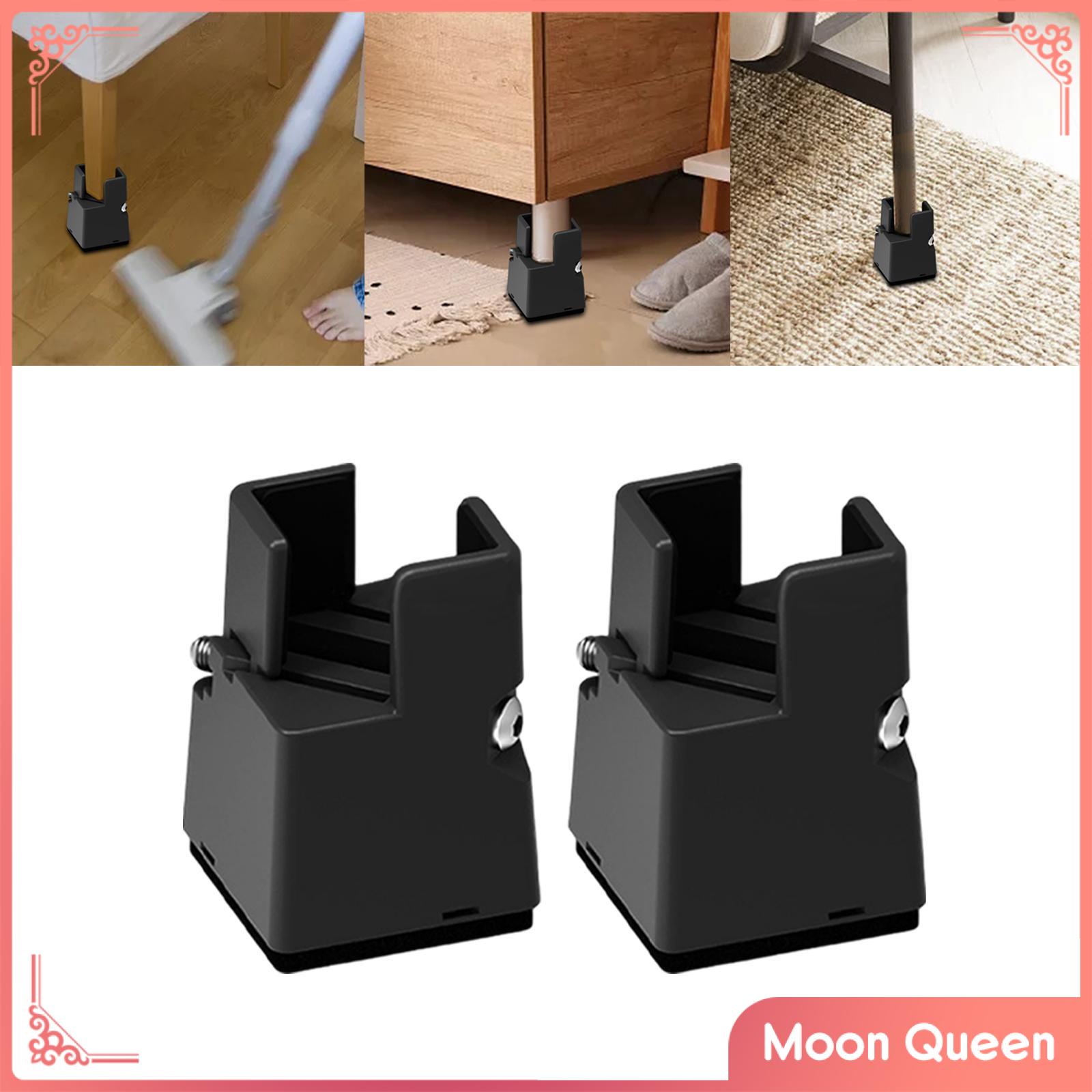 Moon Queen Adjustable Table Cabinet Furniture with Screw Clamp Height in Heights 2 inch with Simple to Use Accessories