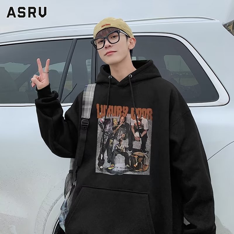 ASRV áo hodie áo khoác hoddie áo hoodie đi học sweater áo thu đông Áo khoác nam áo thun in dáng rộng có mũ thời trang thường ngày