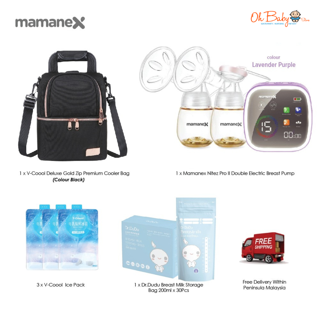 Mamanex Nitez Pro II Double Electric Breast Pump Package | Oh Baby Store