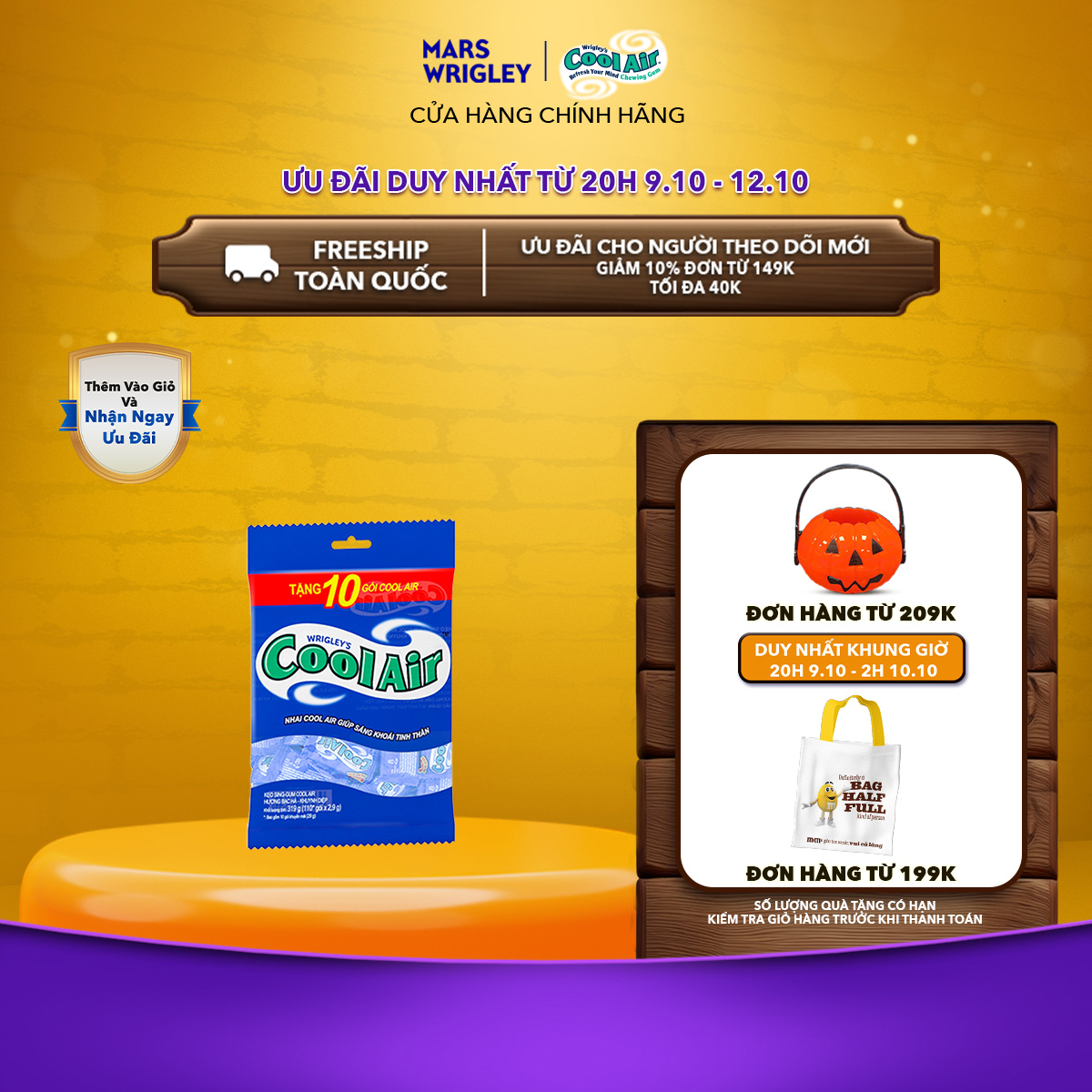 [100 gói tặng 10 gói] Kẹo Sing-Gum Cool Air Hương Bạc Hà-Khuynh Diệp Túi (Túi gồm100 +10 Gói x 2 Viên Kẹo)