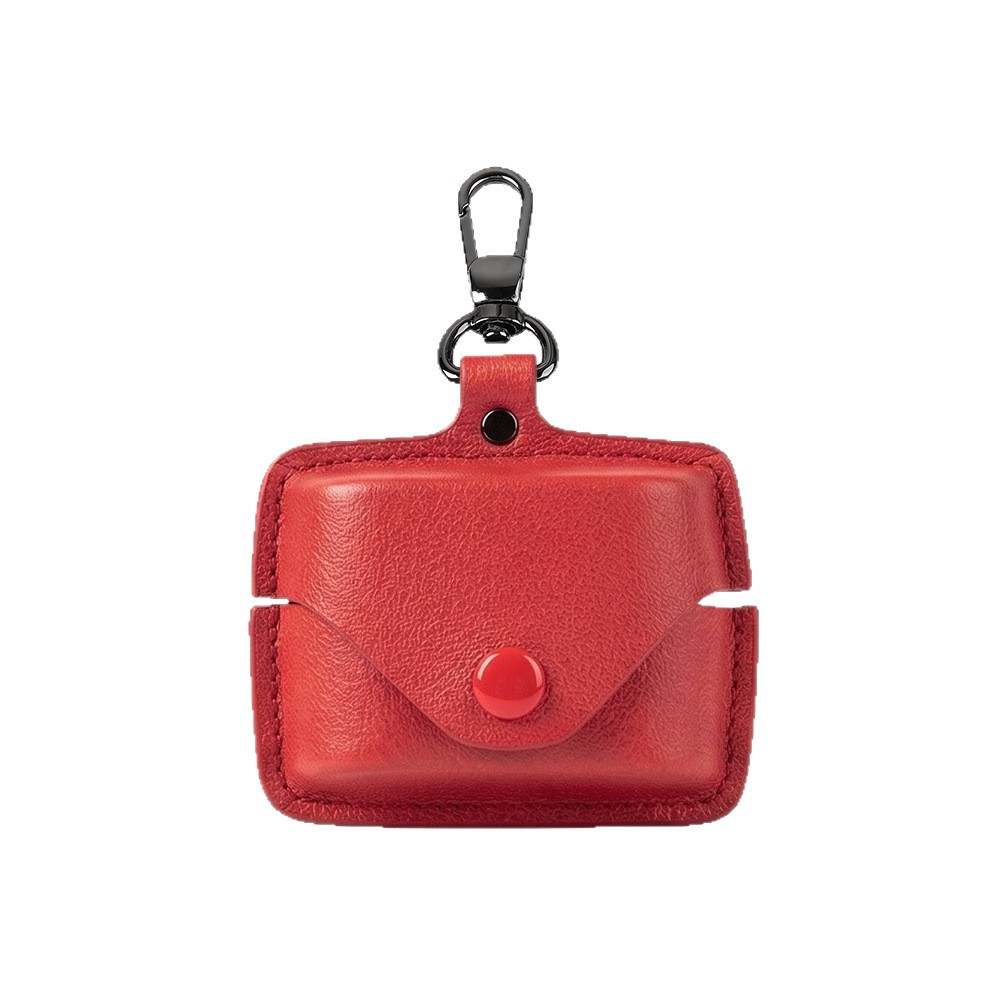 Solid-Color PU Leather Case for Sony WF-1000XM6 Earbuds A Stylish and Practical Carrying Case