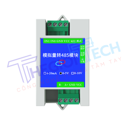 Module Chuyển Đổi Tín Hiệu Analog Sang RS-485 (2 Kênh) ZTSIOT – Tích Hợp 2 Kênh Relay, Hỗ Trợ Modbus RTU, Thiết Bị Thu Thập & Điều Khiển Công Nghiệp