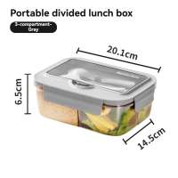 Hascloth Kids & Adults Bento Leakproof Lunch Box Insulated Food Container with Locking Lid Portable Utensils Included Eco-Friendly Durable Plastic for Meal Prep