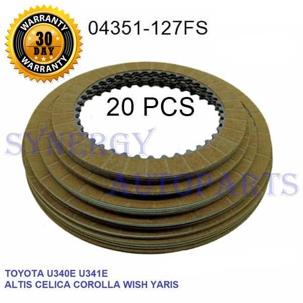 Kampas Kopling Toyota Yaris Vios Altis U340 U341E 04351-127FS - 7750 Harga 804,650 rupiah*Gratis Ongkir