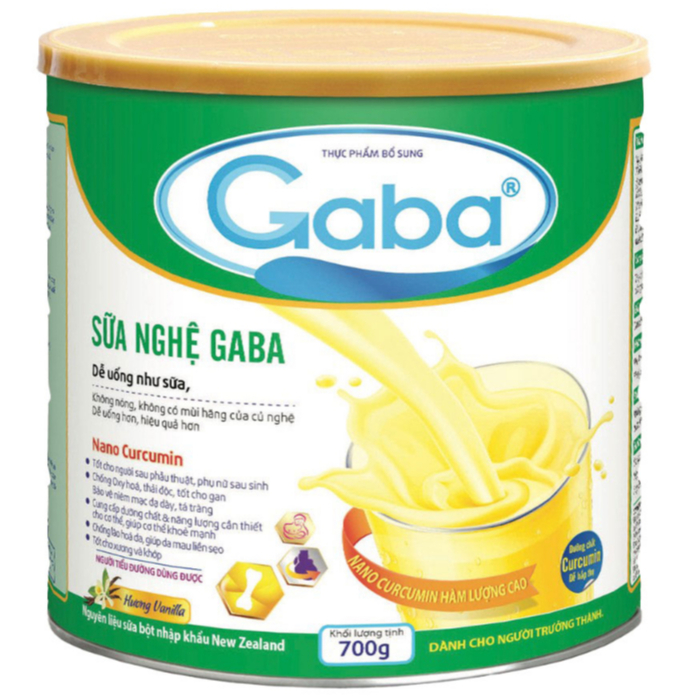 Sữa Nghệ Nano Curcumin Giảm Đau Dạ Dày Liền Vết Loét Bổ Sung Canxi Hương Vani GABA