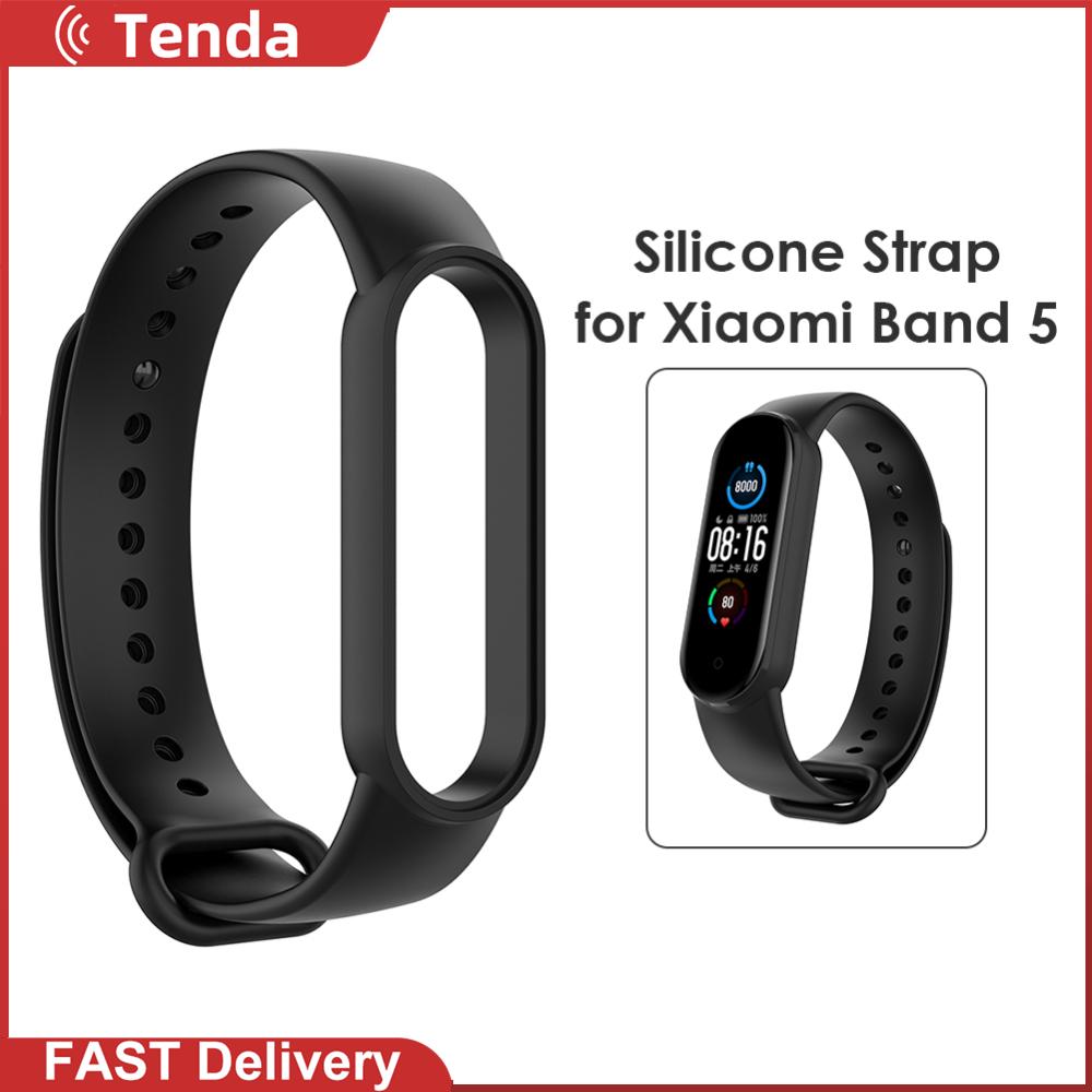 Silicone Strap for Xiaomi Miband 5/NFC Smart Band Replacement Bracelet Wristband