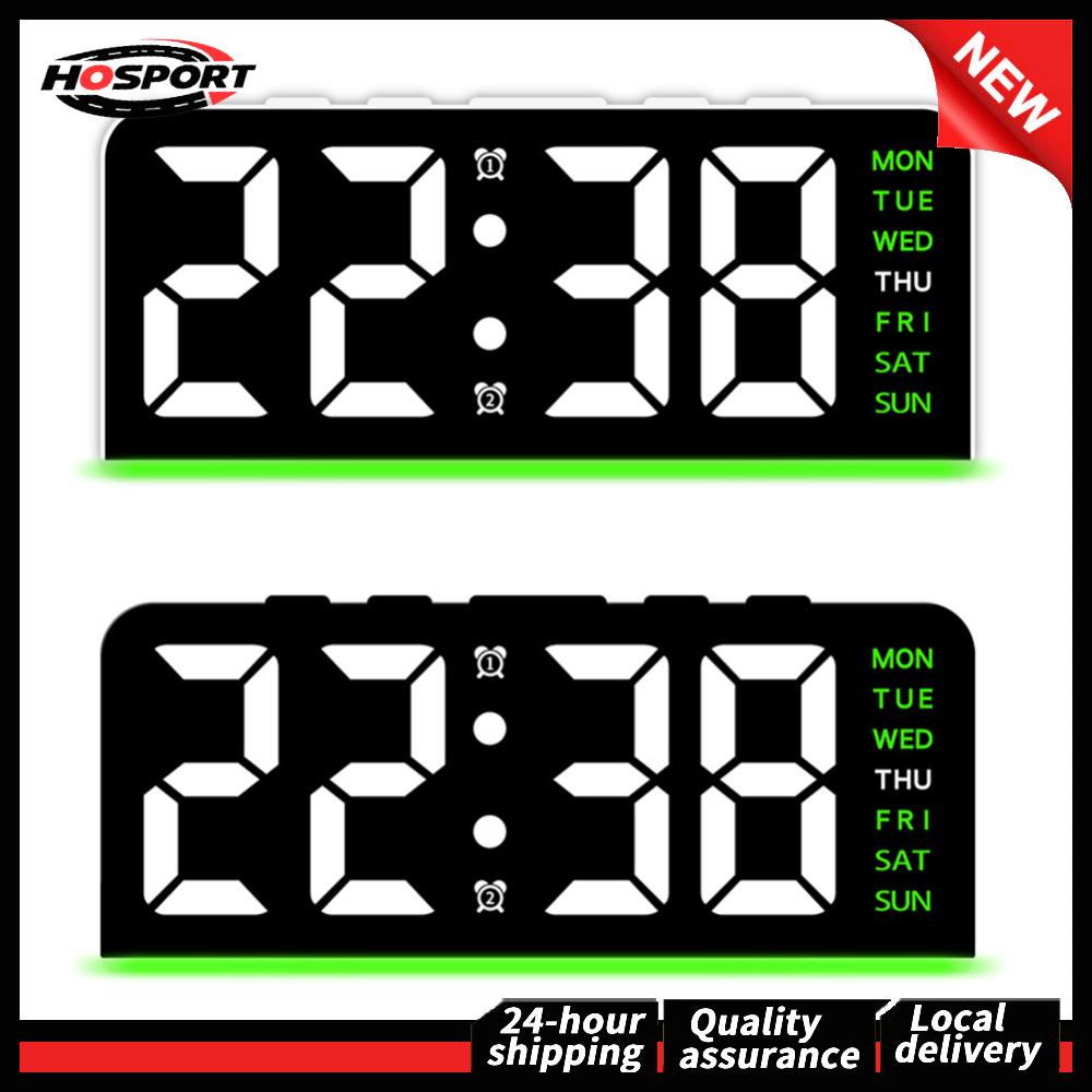 【HOSPORT】 นาฬิกาปลุกดิจิตอล LED จอใหญ่สำหรับตกแต่งบ้านและสำนักงาน หน้าจอแสดงผลชัดเจน ตัวเลขสว่างสดใสใช้งานง่าย ราคา 182 บาท*ส่งฟรี
