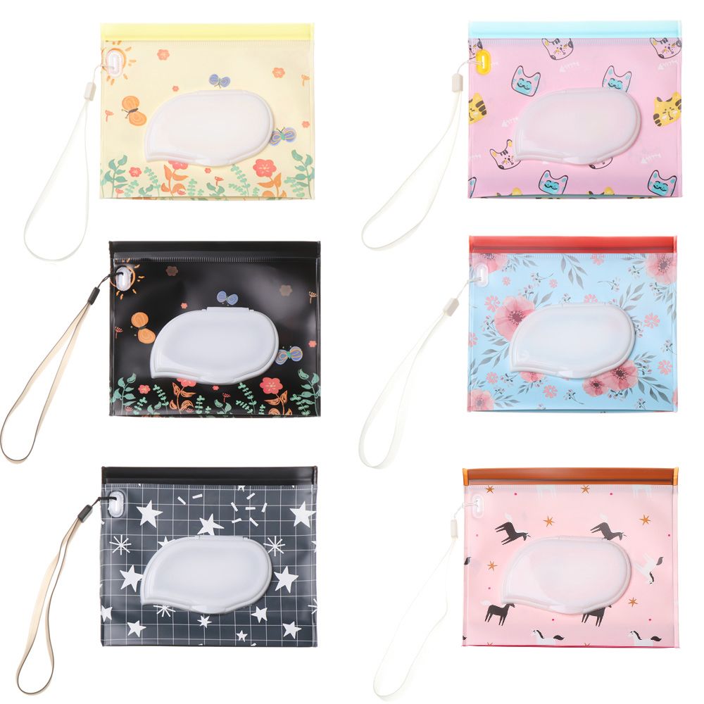 Enmity perspicacious76us4 hữu ích thời trang Sản phẩm cho em bé lật Bìa xách tay Snap-Strap phụ kiện xe đẩy khăn ướt túi hộp đựng khăn giấy Túi đựng mỹ phẩm
