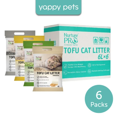 *Carton Deal* (6 Litre X 6 Packs) nurturePRO Tofu Cat Litter (4 Scents)