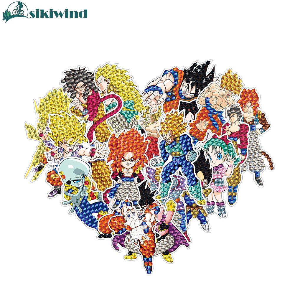 Tự Làm Con Dán Đồ Chơi Phim Hoạt Hình Handmade Trẻ Em Sticker Đồ Chơi Bảy Dragonballs Miếng dán Kim Cương Cho Trẻ Em Người Lớn Người Mới Bắt Đầu