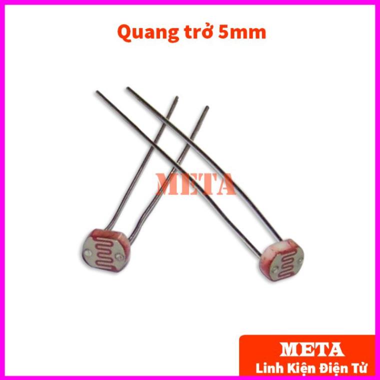 [Gói 5 Con] Quang trở 5mm, cảm biến ánh sáng CDS 5mm