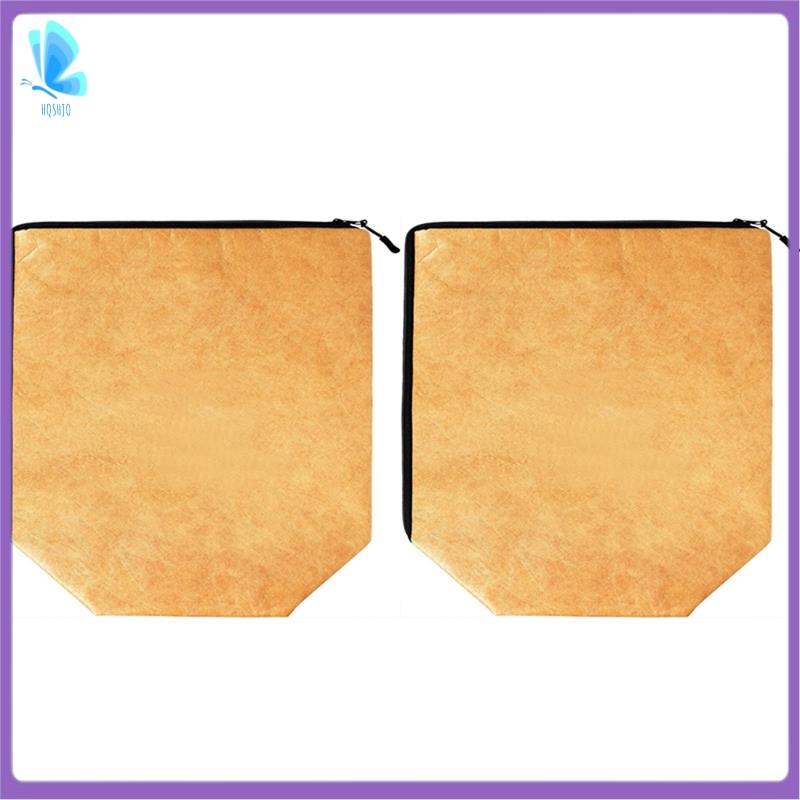 2PCS Camping Barbecue Waterproof Thermal Bag Foldable Insulated Food Bag Wrinkle-Resistant Food Storage Bag
