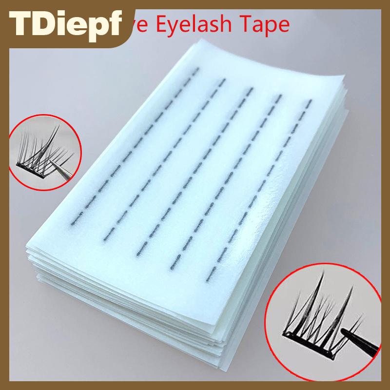 TDiepf 200pcs boxglueless Lông mi giả tự dính Dải dòng không thấm nước tái sử dụng keo-Miễn phí lông mi keo Dải Lông mi giả