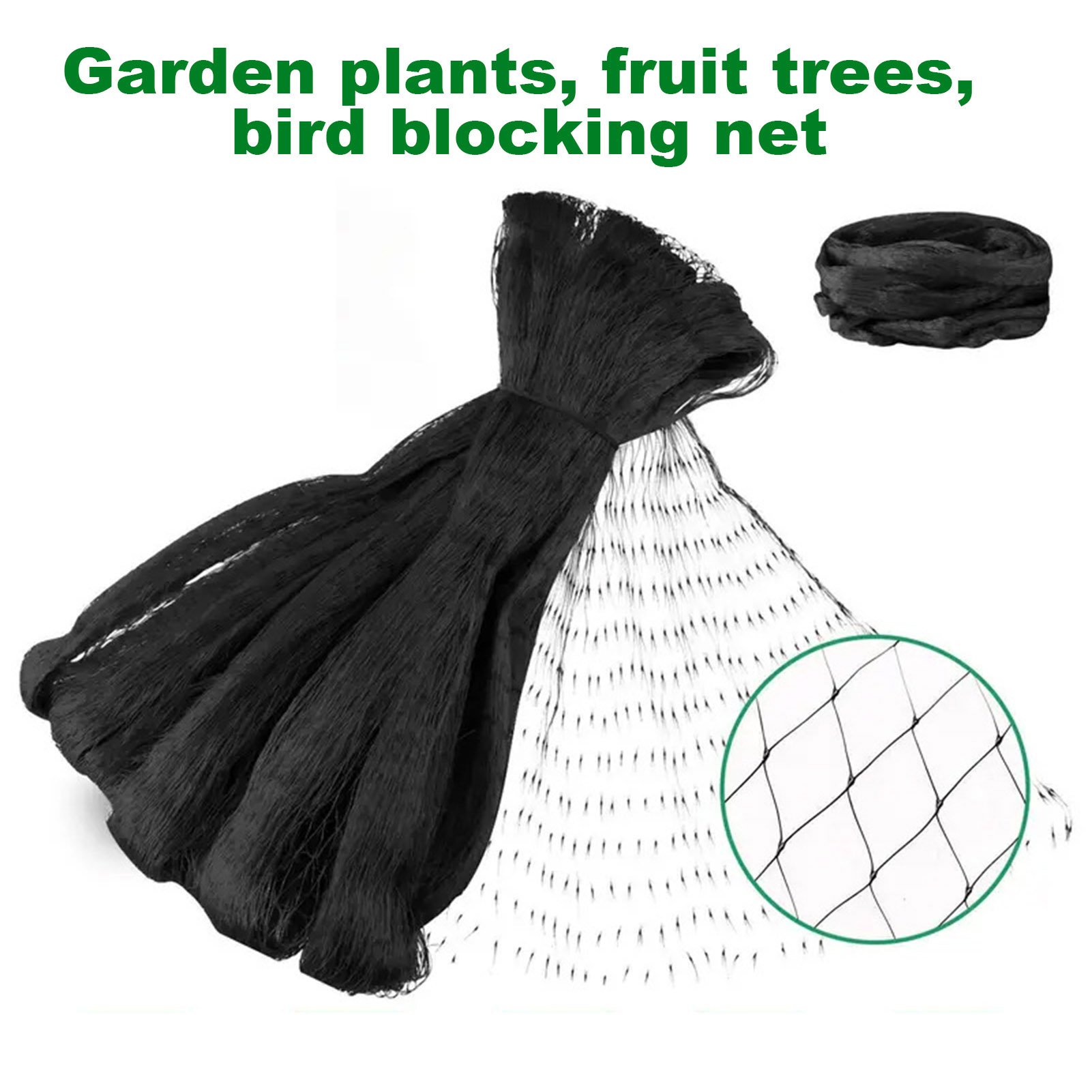 Garden Bird Netting Mesh Net Premium Pond Netting Cover Windproof Uv-resistant Multipurpose with Ground Nails Easy Install Sturdy Protection for Your Pond Favorite