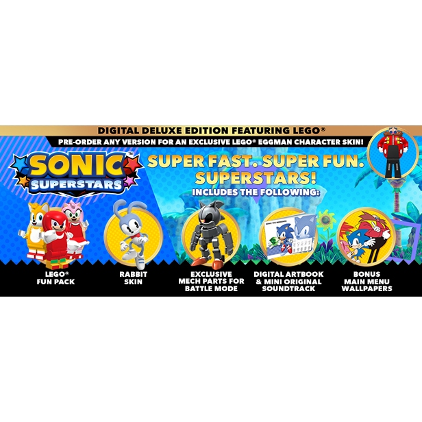 Sonic Superstars Deluxe Edition featuring LEGO STEAM OFFLINE  จัดส่งทันที - ยี่ห้อ Steam ราคา 240 บาท*ส่งฟรี