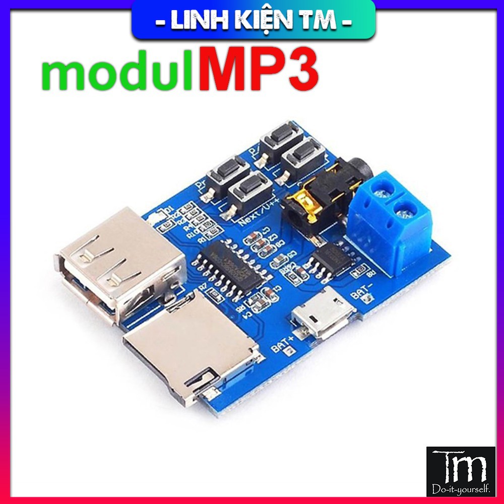 Mạch giải mã mp3 thẻ nhớ tf - usb