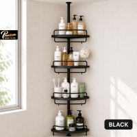 Adjustable Bathroom Corner Pole Caddy Shower Organizer