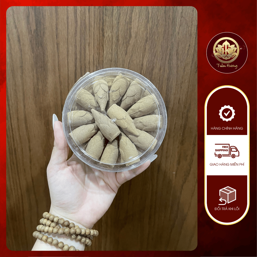 Nhang nụ trầm hương loại tốt đốt xông nhà tẩy uế sạch an toàn - Hộp tròn
