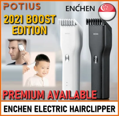 [PREMIUM BOOST EDITION] ENCHEN Boost Electric Cordless Hair Clipper | Removable Cutter Head | 2 Speeds | Type-C | Rechargeable | Portable