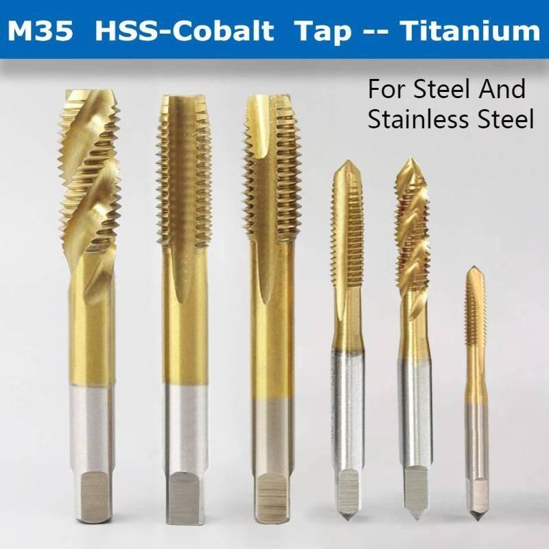 Taro bước tiêu chuẩn chuyên thép inox M3-M12 chất liệu HSS phủ Tin, chuyên Taro Thép cứng,inox