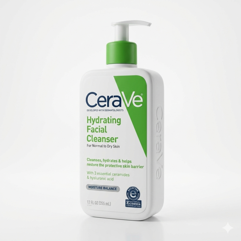 Hydrating Face Wash |Moisturizing Face Wash for Dry Skin | Facial Cleanser | Hydrating Cleanser | Face Wash | for Normal to Dry Skin | Ceramides | Gentle Face Care | Hyaluronic Acid | Glycerin | Non Comedogenic | Fragrance Free