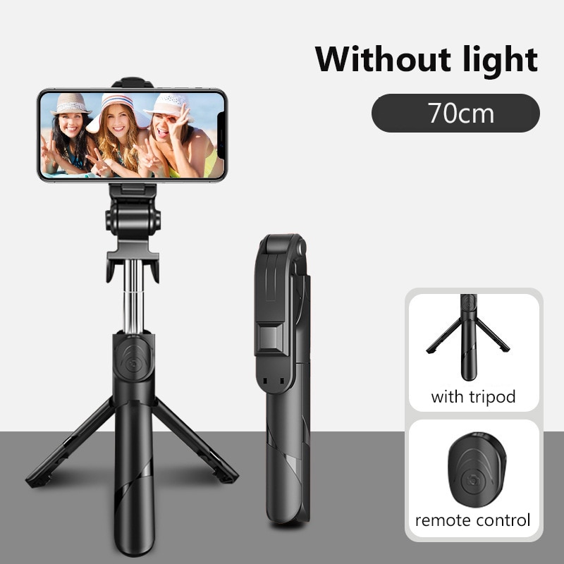 Chân máy mini ba chân Selfie tương thích Bluetooth không dây có thể gập lại với điều khiển màn trập từ xa cho điện thoại thông minh IOS