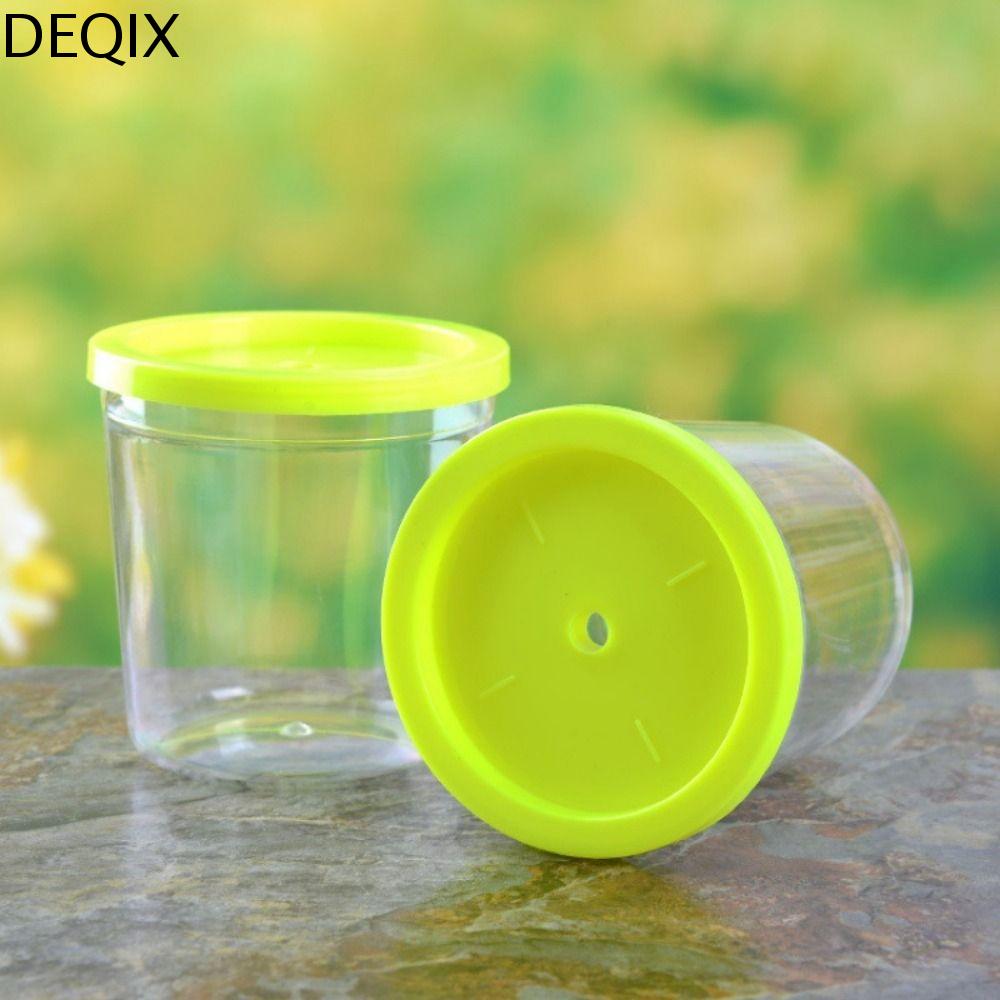 DEQIX Nhựa Bể cá chiến đấu Mini 7cm Di động Bể cá Betta Phụ kiện cá Màu ngẫu nhiên Hộp Cá Màu Dành cho thú cưng nhỏ