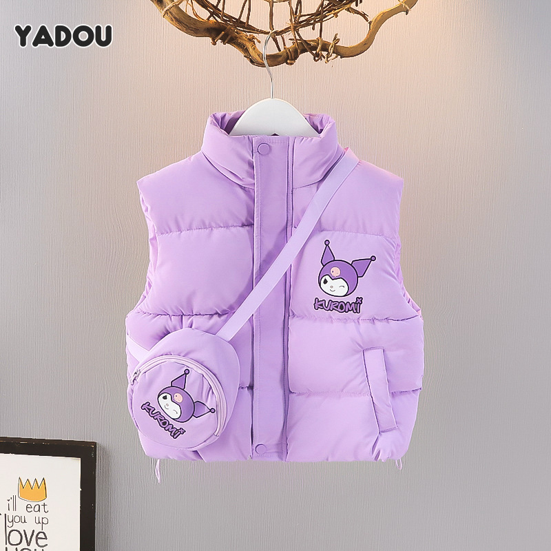 YADOU YADOU Children's vests Girls' winter vests Coats New children's winter clothes Kuromi warm coats Tops for going out ราคา 486 บาท*ส่งฟรี