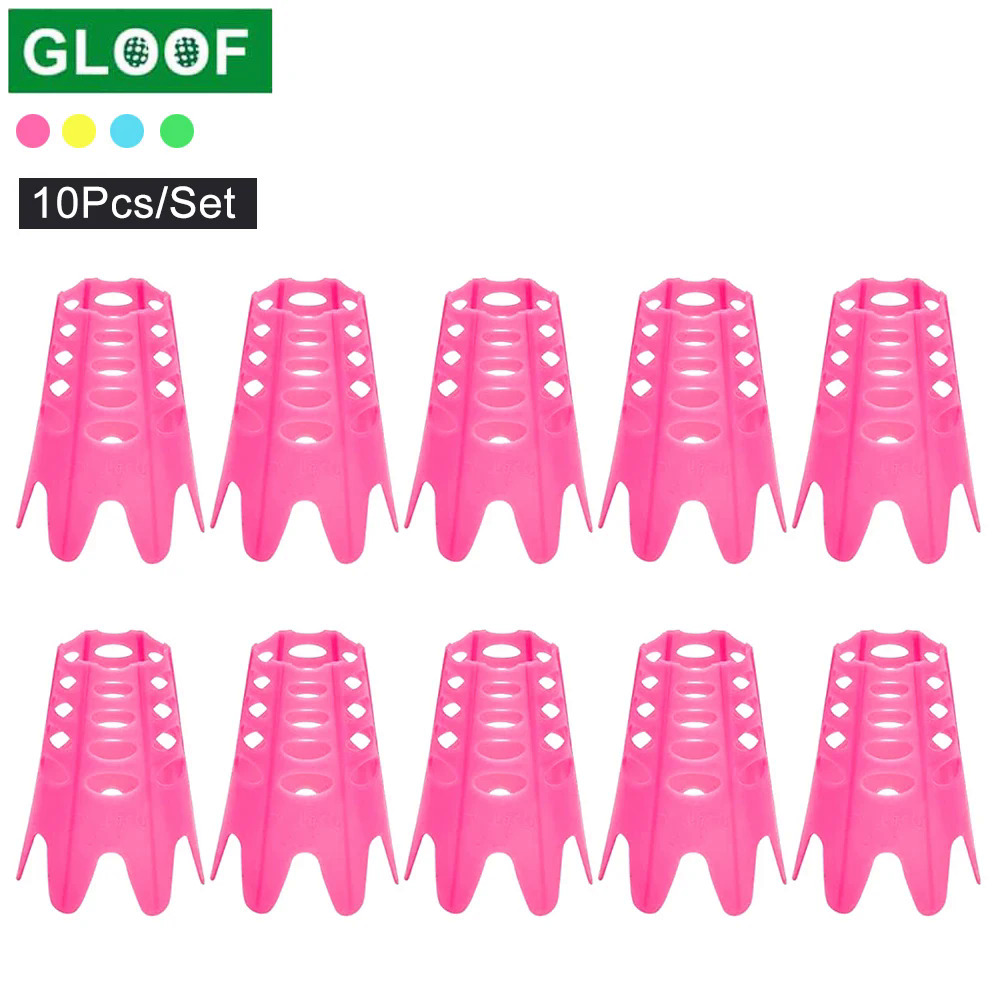 Gloof 10PC nhựa Golf Tee Golf Mat Tees thực hành hoàn hảo cho mùa đông Turf và phạm vi lái xe trong nhà TEE Claw golf mô phỏng Tees