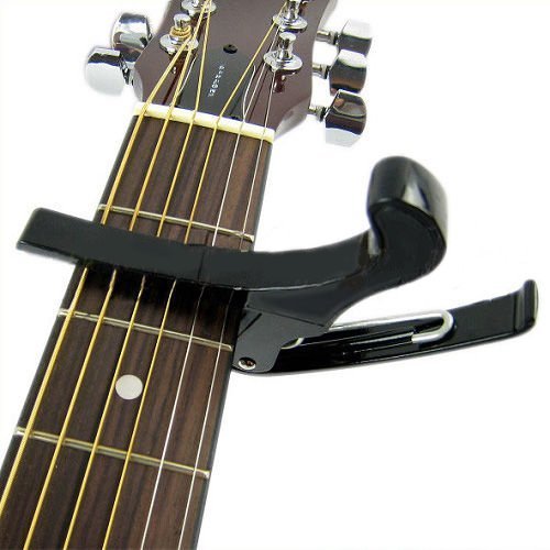 [Waanon]Premium Quick Change Folk Acoustic Electric Guitar Banjo Trigger Capo Key Clamp