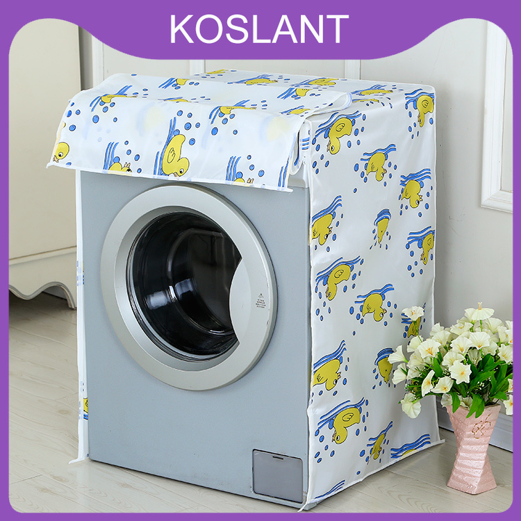 Áo trùm máy giặt cửa ngang và cửa trên 7kg đến 12kg, Vải peva 2 lớp dày chống rách, Áo trùm máy giặt lòng đứng, Tấm che đậy phủ máy giặt